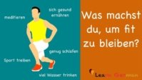 German Language – Beginner Intermediate – Part 1, Unit 5 Fit und gesund (Fit and healthy)